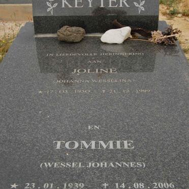 KEYTER Wessel Johannes 1939-2006 &amp; Johanna Wesselina 1930-1999