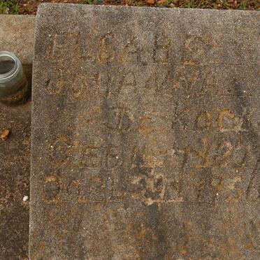 KOCK Elsabe Johanna, de 1???-1956