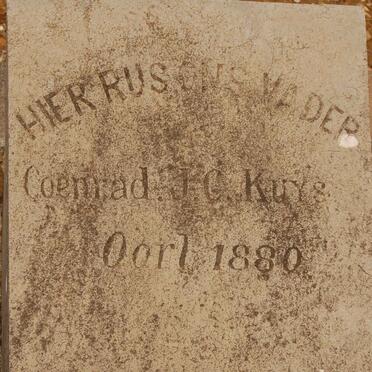 KUYS Coenraad J.C. -1880