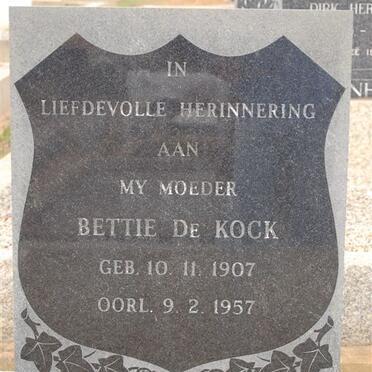 KOCK Bettie, de 1907-1957