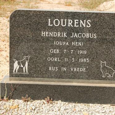 LOURENS Hendrik Jacobus 1919-1985