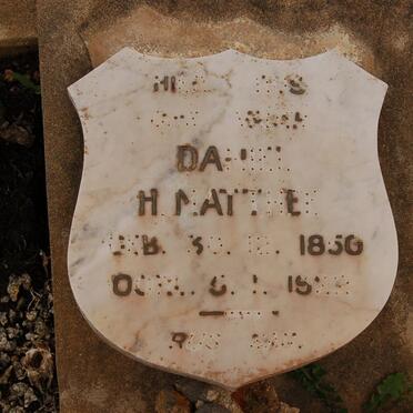 MATTHEE Daniel H. 18?0-19??