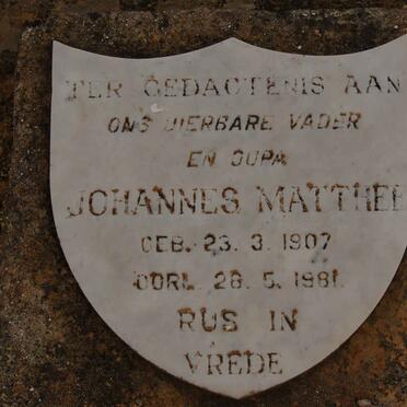 MATTHEE Johannes 1907-1981