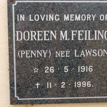 FEILING Doreen M. nee LAWSON 1916-1996