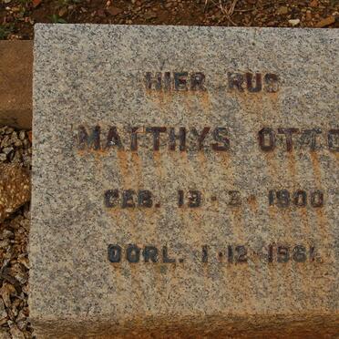OTTO Matthys 1900-1961