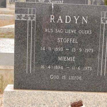 RADYN Stoffel 1893-1973 &amp; Miemie 1894-1973