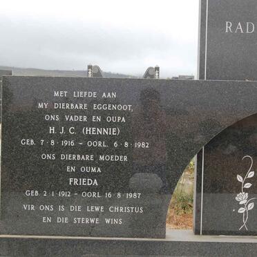 RADYN H.J.C. 1916-1982 &amp; Frieda 1912-1987