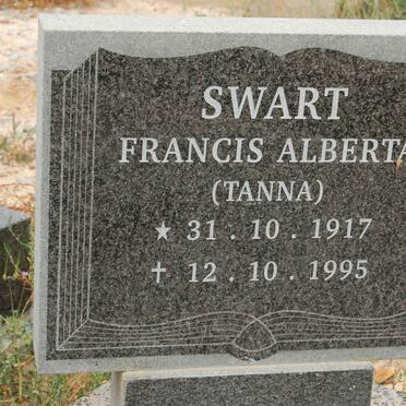 SWART Francis Alberta 1917-1995