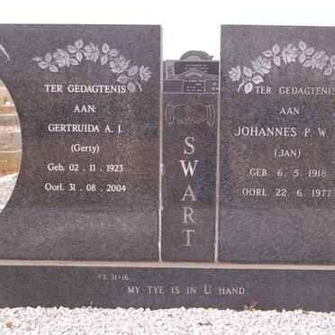 SWART Johannes P.W.H. 1918-1977 &amp; Gertruida A.J. 1923-2004
