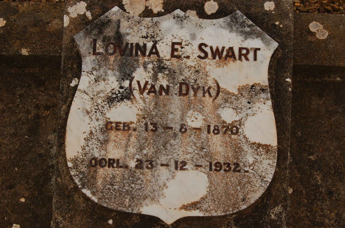 SWART Lovina E. nee VAN DYK 1870-1932