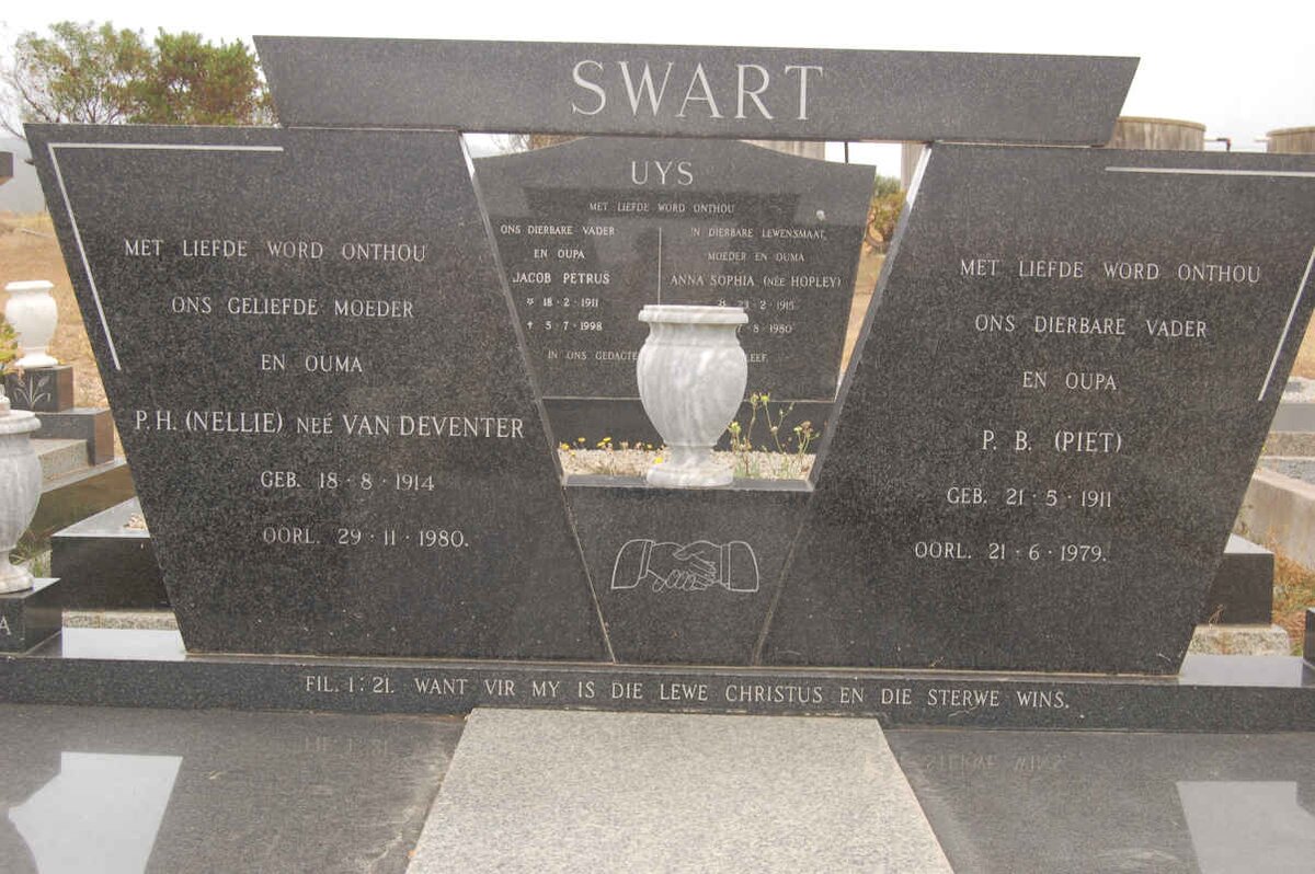 SWART P.B. 1911-1979 &amp; P.H. VAN DEVENTER 1914-1980
