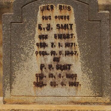 SMIT P.P. 1868-1957 &amp; E.J. SWART 1871-1947
