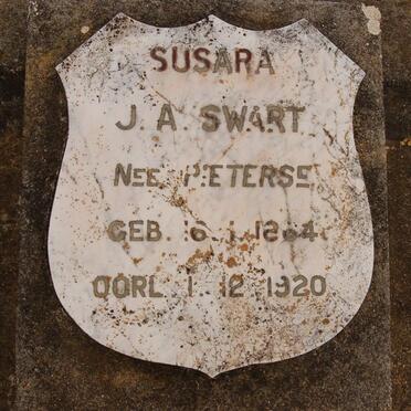 SWART J.A. nee PIETERSE 1864-1920