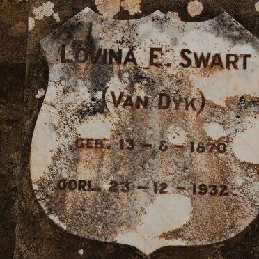 SWART Lovina E. nee VAN DYK 1870-1932