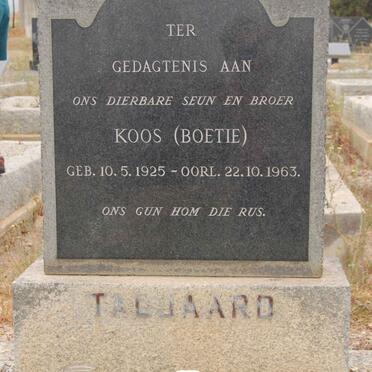 TALJAARD Koos 1925-1963