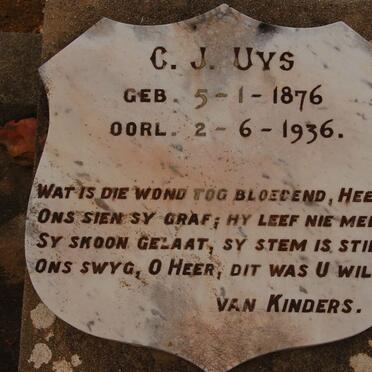 UYS C.J. 1876-1936