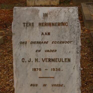 VERMEULEN C.J.H. 1879-1936