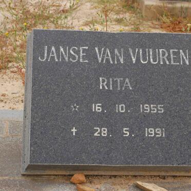 VUUREN Rita, Janse van 1955-1991