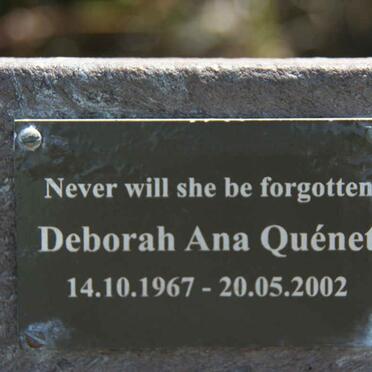 QUÉNET Deborah Ana 1967-2002