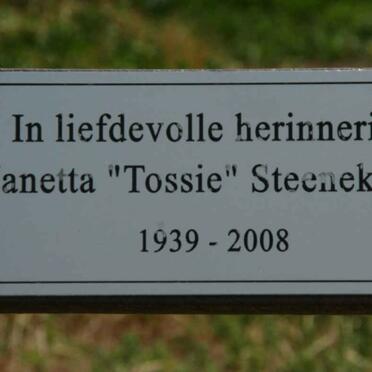 STEENEKAMP Janetta 1939-2008