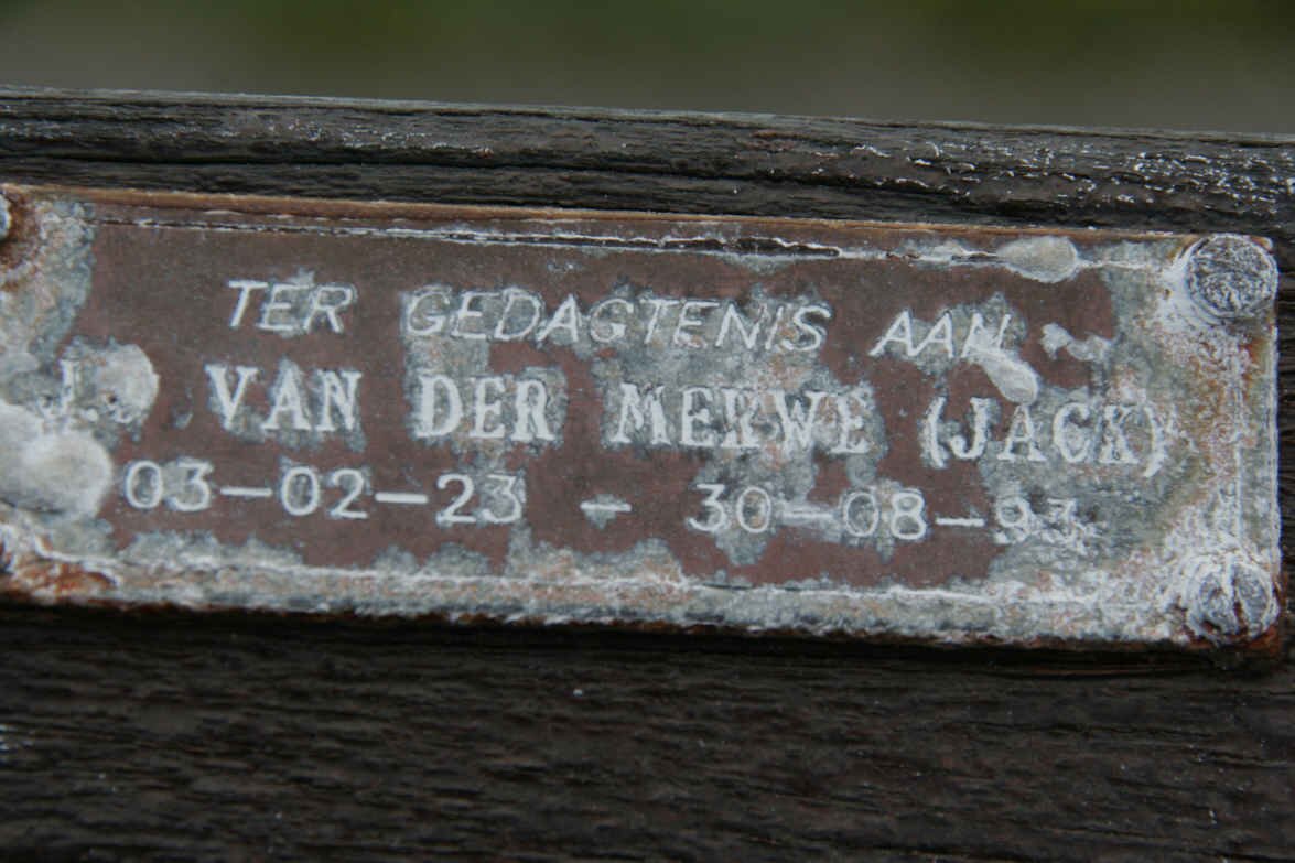 MERWE Jack, van der 1923-1993