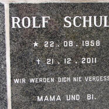SCHULZ Rolf 1958-2011