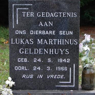GELDENHUYS Lukas Marthinus 1942-1966