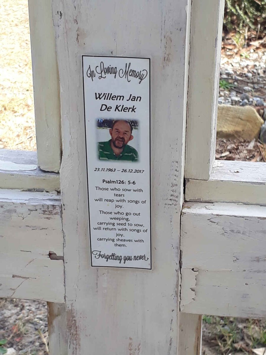 KLERK Willem Jan, de 1963-2017