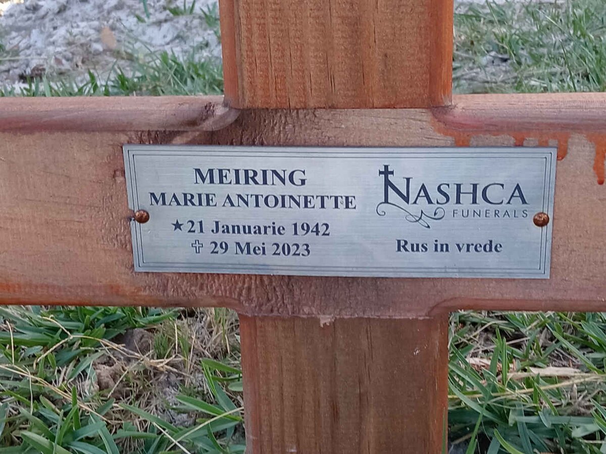 MEIRING Marie Antoinette 1942-2023