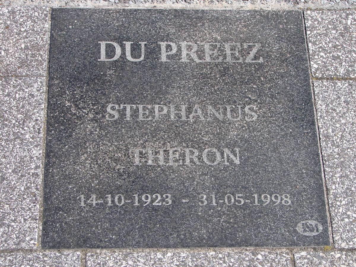 PREEZ Stephanus Theron, du 1923-1998