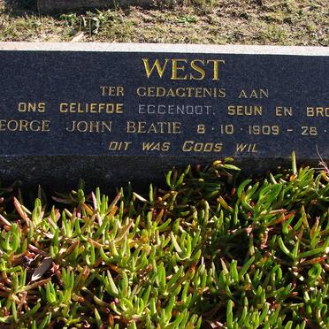 WEST George John Beatie 1909-1959