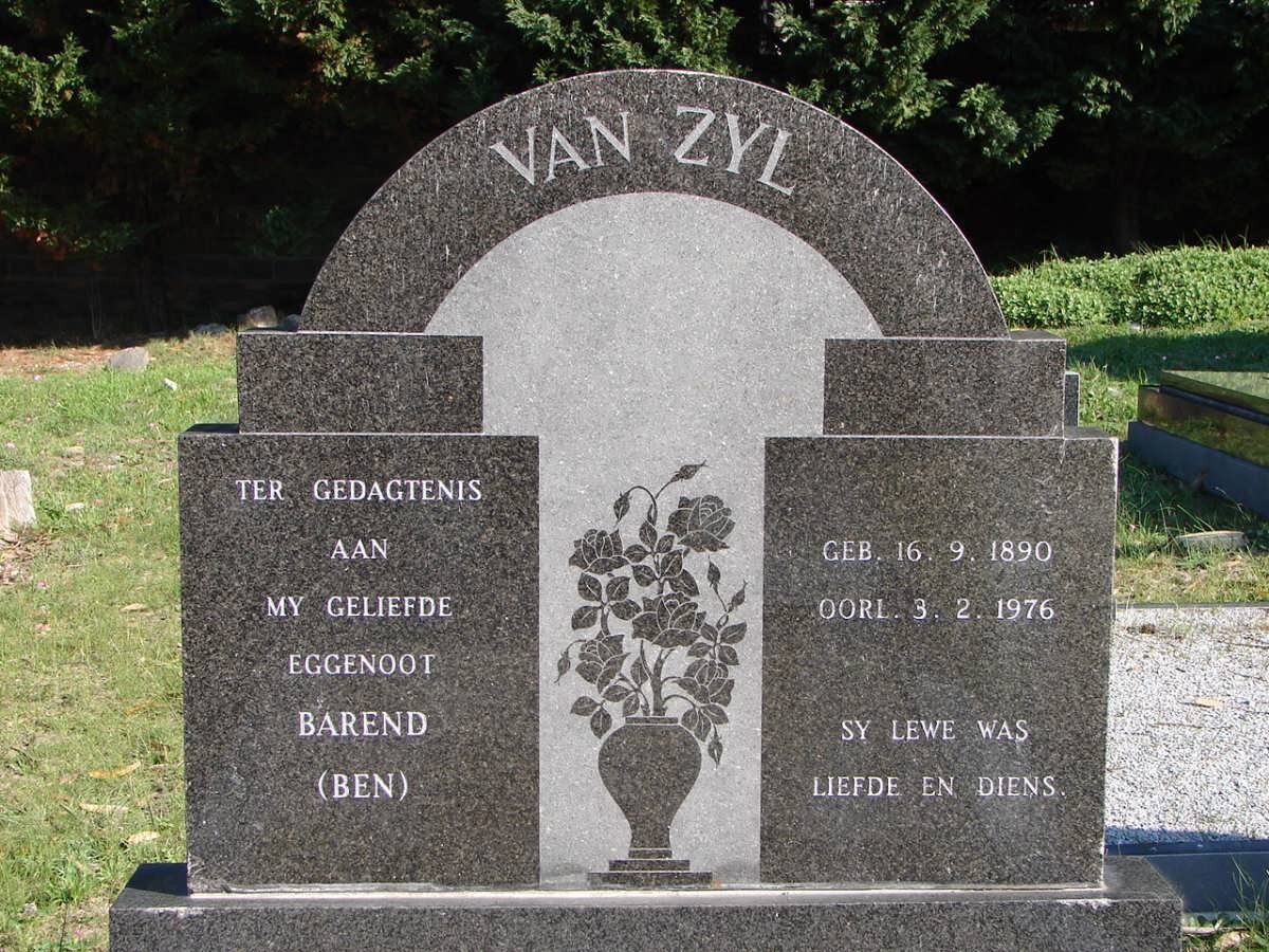 ZYL Barend, van 1890-1976