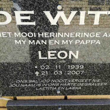 WITT Leon, de 1939-2007