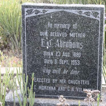 ABRAHAMS E.C. 1880-1953