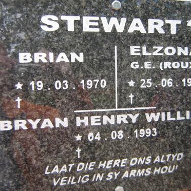 STEWART Brian 1970- &amp; G.E. ROUX 1967- :: STEWART Bryan Henry William 1993-