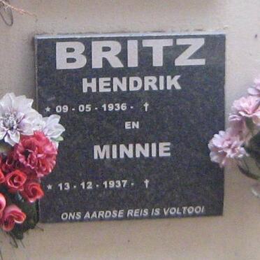 BRITZ Hendrik 1936- &amp; Minnie 1937-