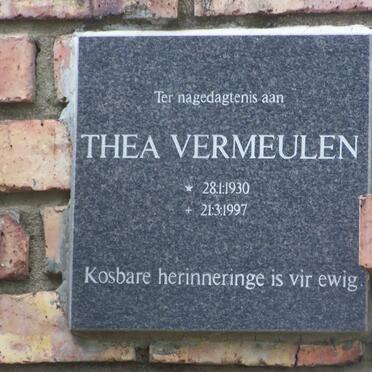VERMEULEN Thea 1930-1997