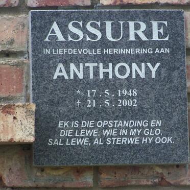 ASSURE Anthony 1948-2002