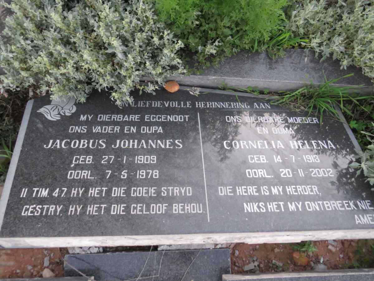 ? Jacobus Johannes 1909-1978 & Cornelia Helena 1913-2002
