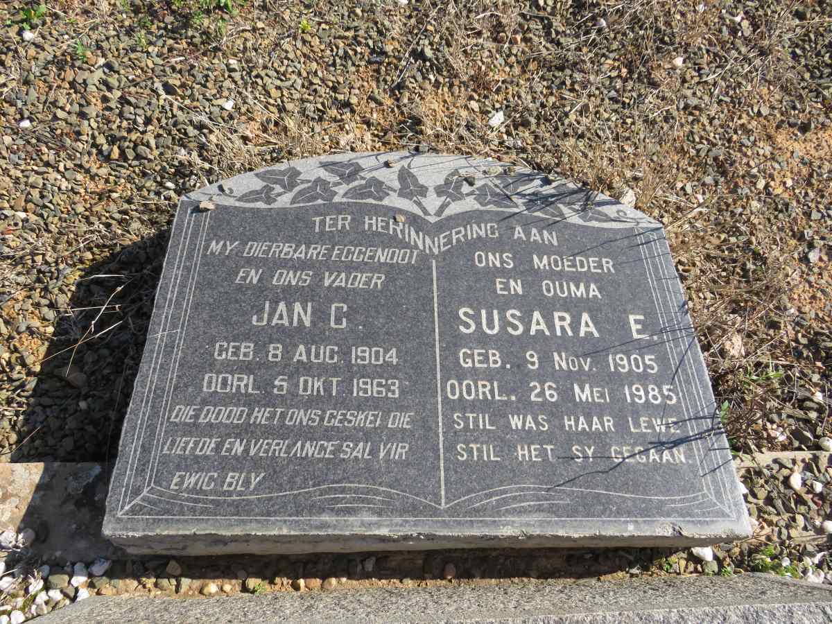 ? Jan C. 1904-1963 & Susara E. 1905-1985