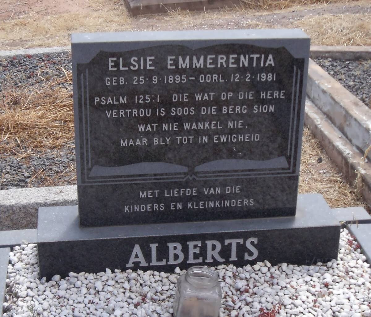 ALBERTS Elsie Emmerentia 1895-1981