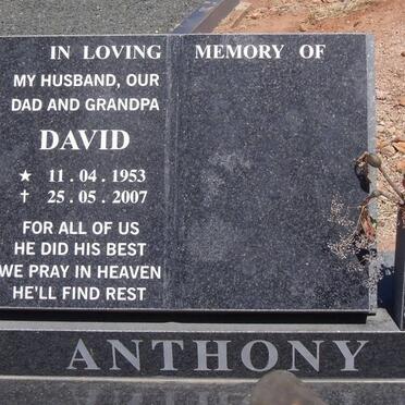 ANTHONY David 1953-2007