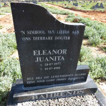 BAHRENDS Eleanor Juanita 1977-1995