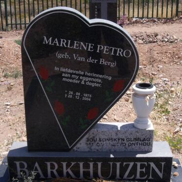 BARKHUIZEN Marlene Petro nee van der BERG 1975-2004