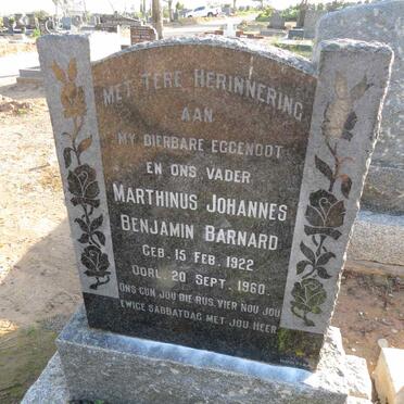BARNARD Marthinus Johannes Benjamin 1922-1960