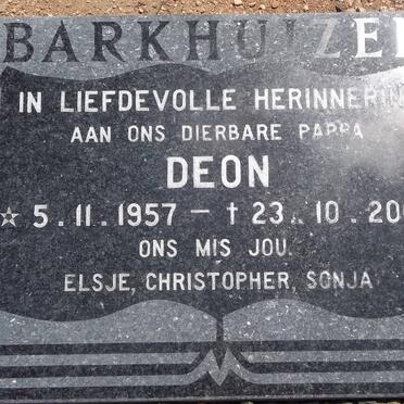 BARKHUIZEN Deon 1952-2002