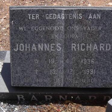 BARNARD Johannes Richard 1936-1991
