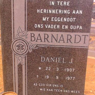 BARNARDT Daniel J. 1907-1977