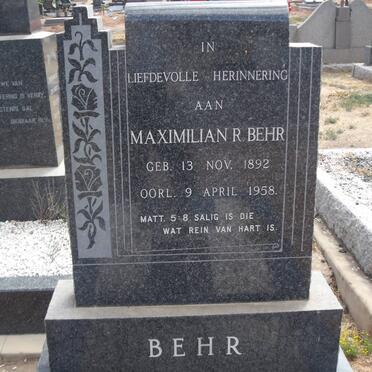 BEHR Maximilian R. 1892-1958