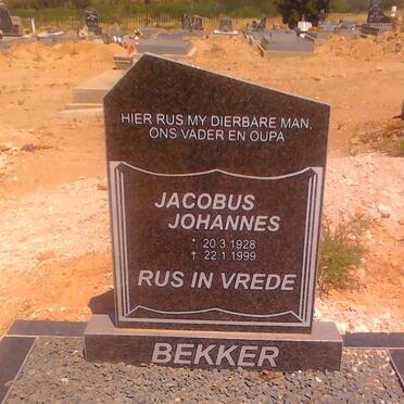BEKKER Jacobus Johannes 1928-1999
